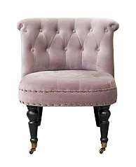 Низкое кресло Aviana Pink Velvet в интерьере