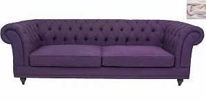 фото Диван мягкий арт-деко Neylan Purple розовый в интерьере