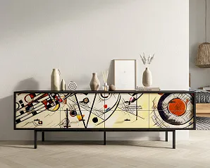 красивый Комод с восемью ящиками "Эмерсон (Emerson)" by Kandinsky арт EM03/Print_01