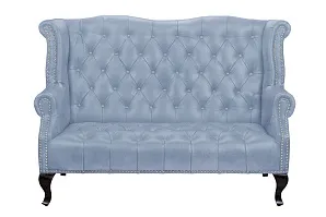 стильный Кожаный дизайнерский диван лофт Royal Sofa Grey