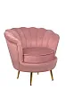 Низкое кресло ракушка Pearl Pink V3 №1