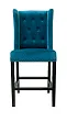 Дизайнерский полубарный стул Skipton Average Blue Velvet №0 в Москве
