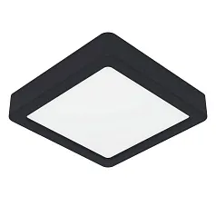 заказать 900643 Накладной светильник FUEVA 5, 11W (LED), 3000K, IP44, L160, B160, H28, сталь, черный / пластик, белый