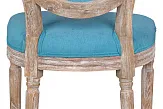 Стул с круглой спинкой Volker Oak Light Blue №5