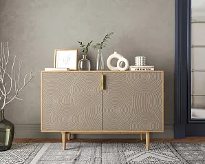 Комод с двумя дверками "Лайн (Line)" R18/beige на заказ в интернет-магазине