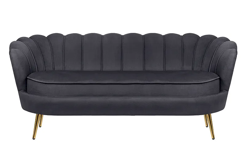 Трехместный диван ракушка для гостиниц Pearl Triple Black в Москве Трехместный диван ракушка для гостиниц Pearl Triple Black