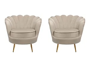 фото Комплект кресел ракушка Pearl Taupe в интерьере