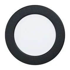 красивые 99157 Светодиодный встраиваемый светильник FUEVA 5, 5,5W (LED), ?117, ET26, 700lm, 4000K, сталь, черный/пл в интернет-магазине