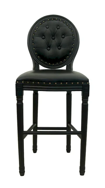 Дизайнерский барный стул Filon Button Black в Москве Дизайнерский барный стул Filon Button Black