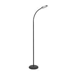 902176 Светодиод торшер с регулировкой цветовой температуры LAURO, 1X5,5W(LED), 2700K, 4000K, 6500K, 600lm, пластик, черный в интерьере