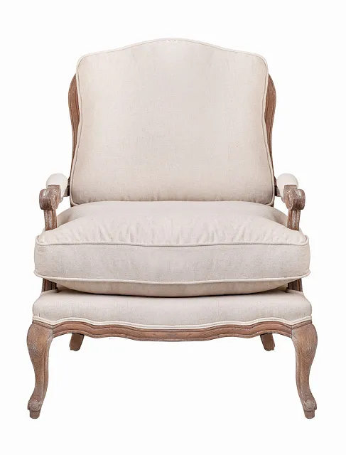 Мягкое полукресло с подлокотниками Niro Rattan Beige