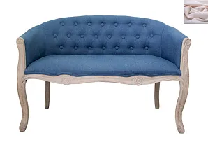 фото Диван французский стиль Kandy Double Blue розовый в интерьере