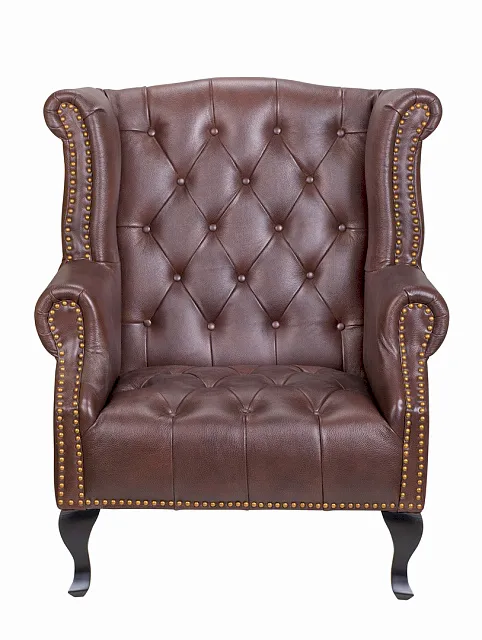 Каминное кожаное кресло Royal Brown в Москве Каминное кожаное кресло Royal Brown
