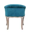 Низкое кресло ретро Kandy Blue Velvet №2