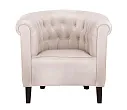 Низкое кресло Swaun Beige Velvet №0