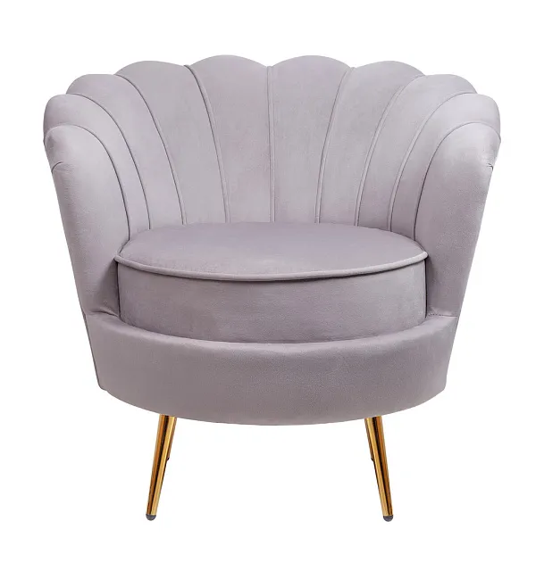 Низкое кресло ракушка Pearl Grey в Москве Низкое кресло ракушка Pearl Grey