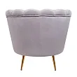 Низкое кресло ракушка Pearl Grey №3