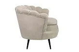 Дизайнерский диван Pearl Double Taupe на черных ножках №2