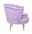 Низкое кресло ракушка Pearl Purple №2