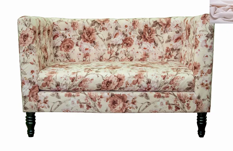 Диван прованс Rose Flower розовый в Москве Диван прованс Rose Flower розовый