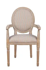 купить красивый Мягкий стул с подлокотниками Volker Arm Orange Pinstripe в Москве