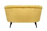 Дизайнерский диван Pearl Double Yellow на черных ножках №3
