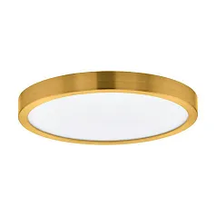 фото 900182 Светодиод Настенно-потолочный светильник FUEVA 5, 20,5W(LED), ?285, 2400lm, 3000K, сталь, латунь бр в интерьере