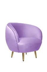 фото Мягкое кресло Small Benee Purple в интерьере