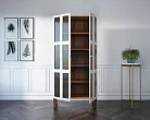 Шкаф двухстворчатый "Андерсен (Andersen)" с рифлеными стеклами арт AN12WH №0