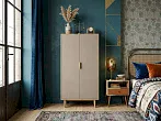 Шкаф малый двухстворчатый "Лайн (Line)" R24/beige №4
