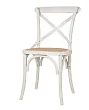 Стул ретро Cross Back White Brush №1