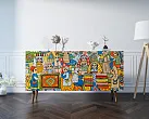 Комод "Бербер (Berber)" с ящиками 1 принт арт BB14/Print_01 №4