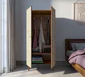 Шкаф малый двухстворчатый "Бербер (Berber)" принт 23 арт BB08/Print_23 №1