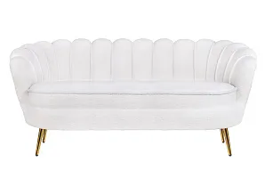 Трехместный диван ракушка для гостиниц Pearl Triple Boucle в интерьере