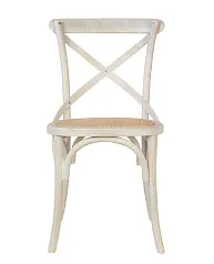 купить Стул ретро Cross Back White Brush в интернет-магазине