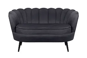красивый Дизайнерский диван Pearl Double Black на черных ножках на заказ