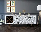 Комод "Бербер (Berber)" удлиненный с бутылочницей 9 принт арт BB15/Print_09 №5