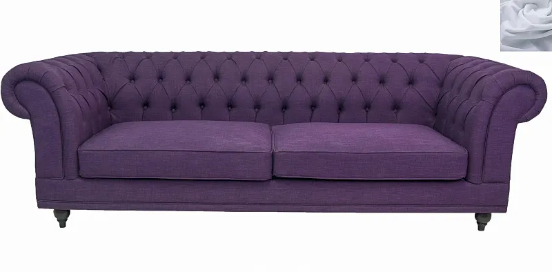 Диван мягкий арт-деко Neylan Purple серый в Москве Диван мягкий арт-деко Neylan Purple серый