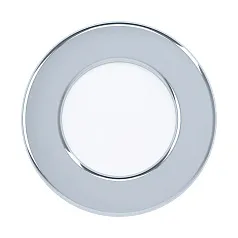 99208 Светодиодный встраиваемый светильник FUEVA 5, 2,7W (LED), ?86, ET26, IP44, 360lm, 4000K, сталь, хро