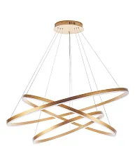 Люстра Orblaze 3 rings 1000 gold в интерьере