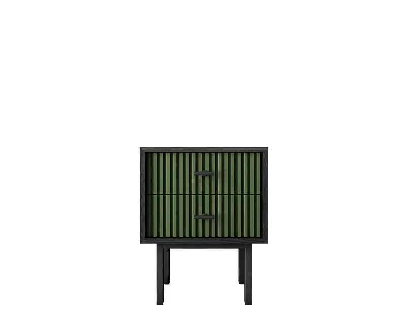 Тумбочка с двумя ящиками "Эмерсон (Emerson)" арт EM16/green/L в Москве Тумбочка с двумя ящиками "Эмерсон (Emerson)" арт EM16/green/L