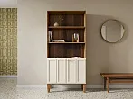 Стеллаж двухстворчатый "Андерсен (Andersen)" арт AN12/2WH №1