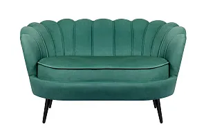 купить Дизайнерский диван Pearl Double Green V2 на черных ножках в интернет-магазине