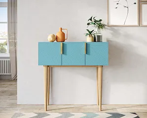 купить Консоль с тремя дверками "Лайн (Line)" LN15/GR1/blue в интернет-магазине