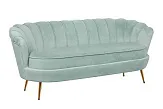 Диван ракушка для гостиниц Pearl Triple Green №1