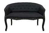 Двухместный дизайнерский диван Kandy Double Black Old №0