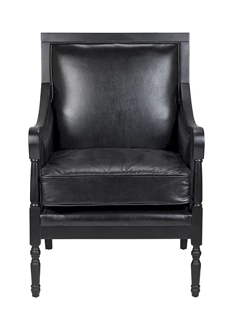 Классическое американское кресло Colin Black Leather в Москве Классическое американское кресло Colin Black Leather