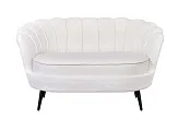 Диван ракушка Pearl Double Beige на черных ножках №0