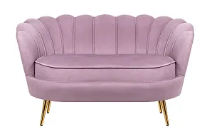 Дизайнерский двухместный диван Pearl Double Pink в интерьере