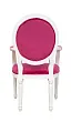 Мягкий стул с подлокотниками Diella Pink №2